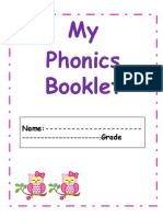 My Phonics Booklet: Name: - Grade