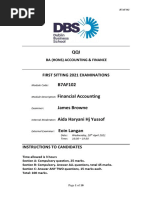 B7AF102 2021 OMD1 First Sitting Exam Paper