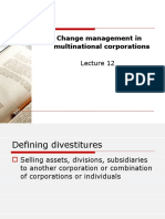 Change Management in Multinational Corporations
