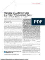 Managing an acute pain crisis