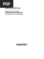 Marantz PMD740 Manual