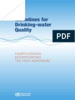 WHO Guidelines for Drinking‑Water Quality 4th Edition