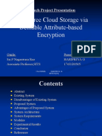 Audit-Free Cloud Storage Via Deniable Attribute-Based Encryption