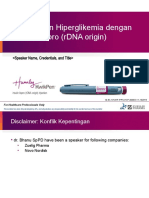 Management hyperglikemia dengan Insulin Lispro (rDNA orisinal )