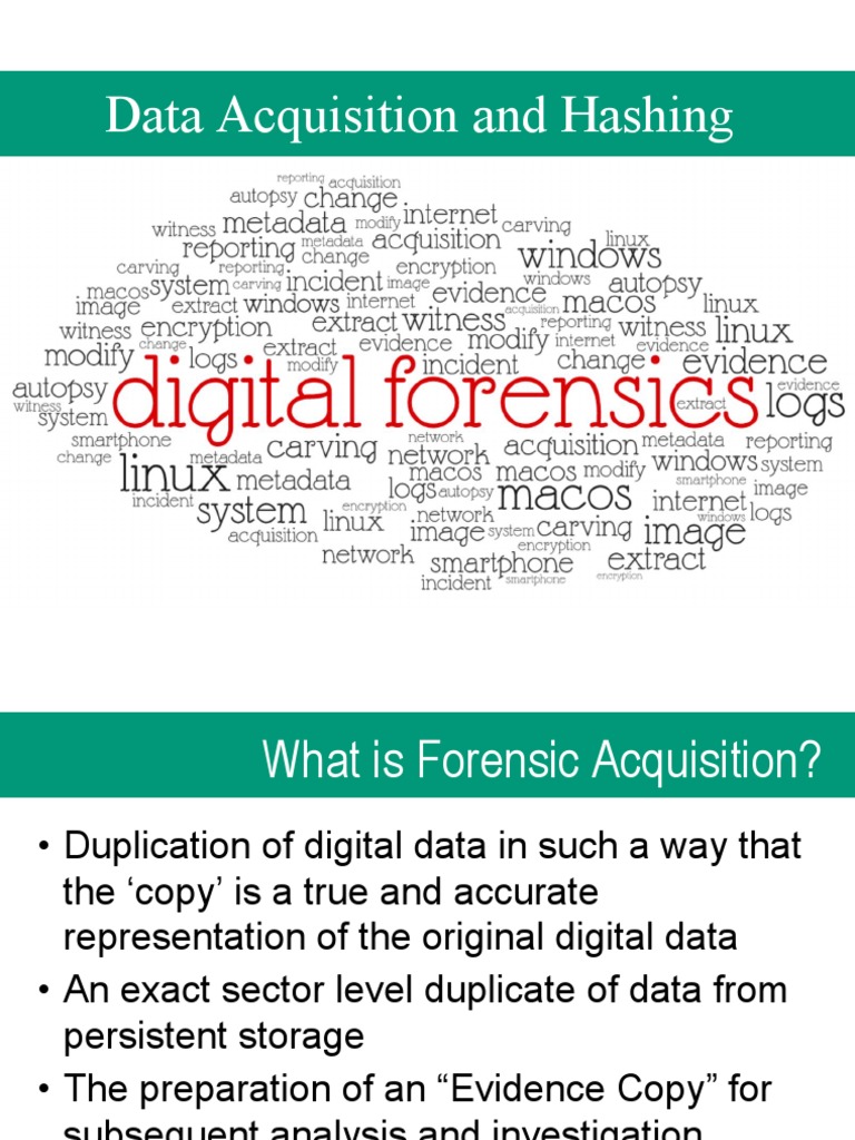 Forensic Data Acquisition Methods | PDF | Computer File | Computer ...