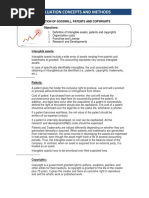 Chapter 10 - Valuation of Goodwill Patents and Copyright