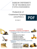 Construction Equipment Productivity