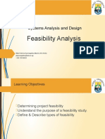 Feasibility Analysis: Systems Analysis and Design