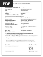 FORM PERMOHONAN KERJA PRAKTEK