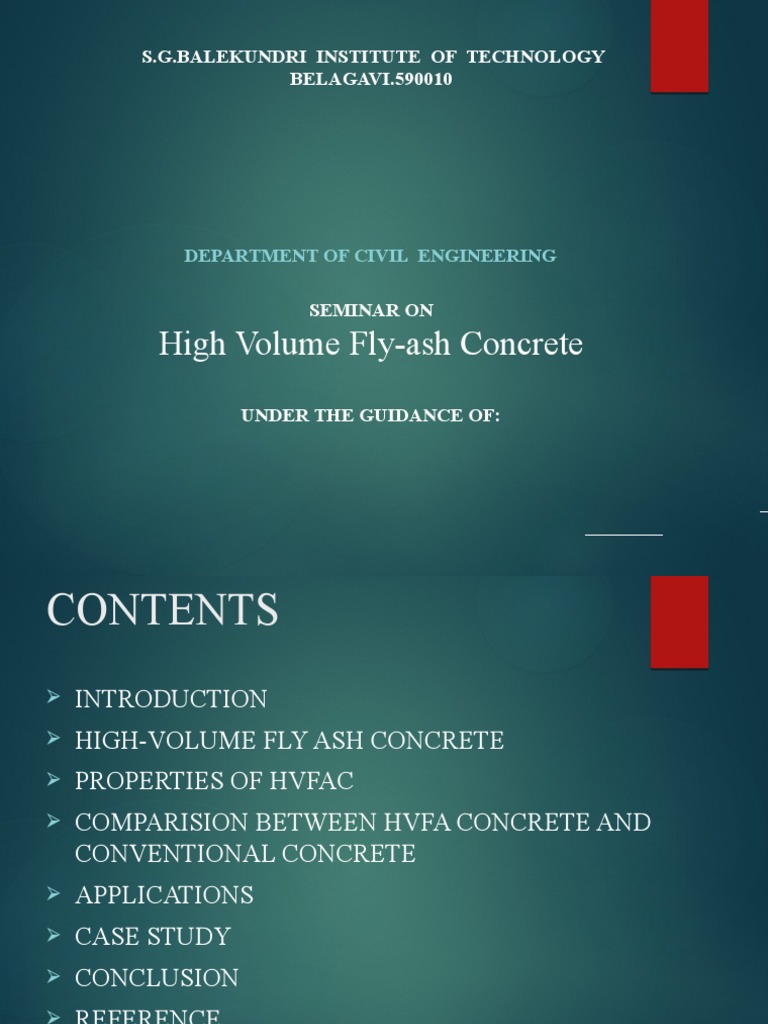 High Volume FlyAsh Concrete PDF Fly Ash Concrete