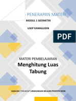 ANALISIS BAHAN AJAR MODUL 1 LUAS TABUNG