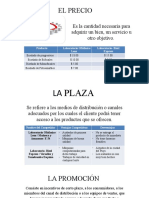 Diapositivas Del Precio Promoción y Plaza Torrente