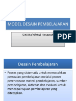 Model Desain Pembelajaran