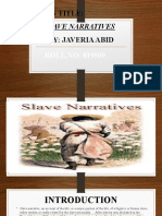 Slave Narratives: Presentation Title