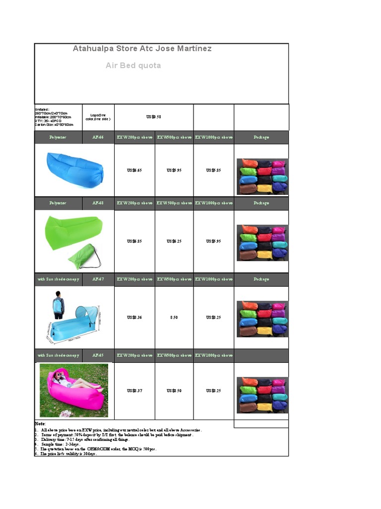 Longesen Air Sofa Quotation | PDF