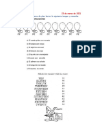 Números Ordinales y en Ingles