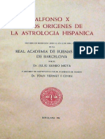 Julio Samso Moya - Alfonso X y Los Orígenes de La Astrología Hispánica