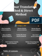 Grammar Translation Method Direct Method Summary