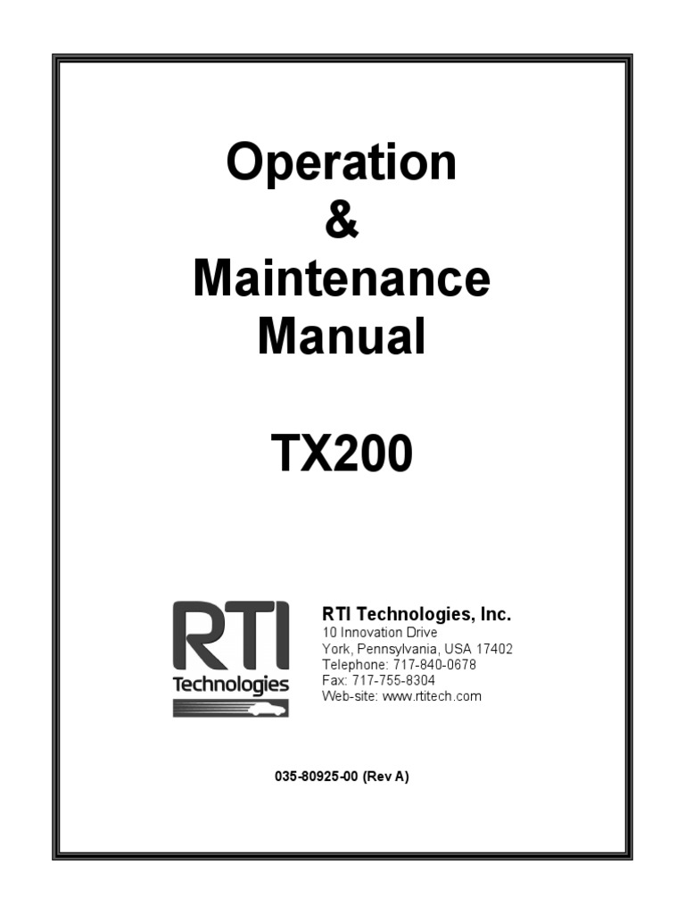 Manual Recolhedora Rti TX200 PDF Air Conditioning Pressure