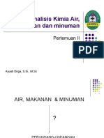 Analisis Kimia Air Makanan Dan Minuman