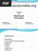 Silent Sound Technology