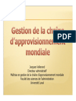 Jacques Vallerand Directeur Administratif Maîtrise en Gestion de La Chaîne D Approvisionnement Mondiale Faculté Des Sciences de L Administration