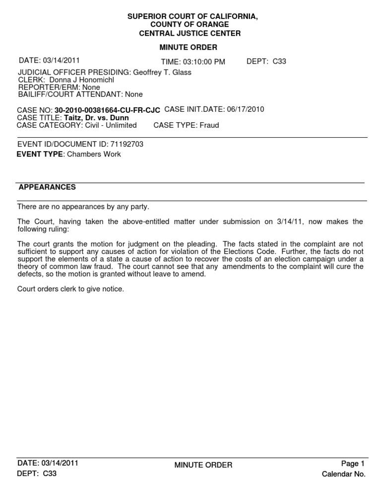 Ruling On Motion For Judgment On The Pleadings | PDF