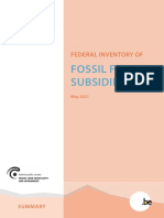 Federal Inventory of Fossil Fuel Subsidies (Summary - 2021)
