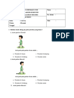 Soal Pas Pjok Kelas 2 Semester 1