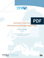 Scenario's Voor Een Klimaatneutraal België Tegen 2050 (Samenvatting - 2021)