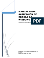 Manual para Activación de Rdacaa 2.0.5 Windows
