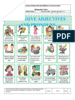 Possessive Adjectives and Pronouns Tests 115204