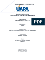 Análisis e Interpretación de Los Estados Financieros - Tarea Unidad I