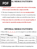 3.5 Optimal Merge Patterns