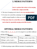 3.5 Optimal Merge Patterns