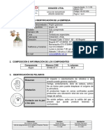 Hoja de Seguridad Argon Gaseoso