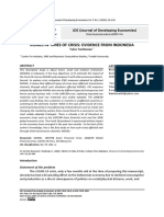 Msmes in Times of Crisis: Evidence From Indonesia: JDE (Journal of Developing Economies)