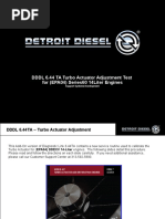 DDDL 6.44 TA Turbo Actuator Adjustment Test For (EPA04) Series60 14liter Engines