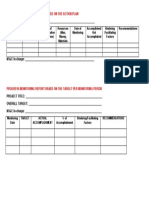 Progress Monitoring Report Based on the Action Plan and Targets