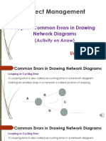 Common Errors in Drawing Network Diagrams