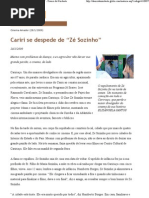 [Zé Sozinho] Regional - Cariri se despede de “Zé Sozinho” - Diário do Nordeste