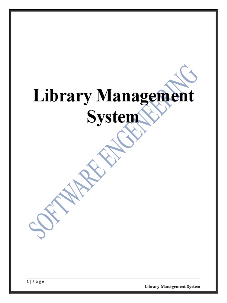 Library Management System PROJECT | PDF | Libraries | Information ...