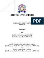 R20 B.tech ROBOTICS Course Structure Modified