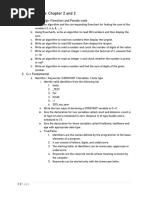 Review Exercise Chapter 2 and 3