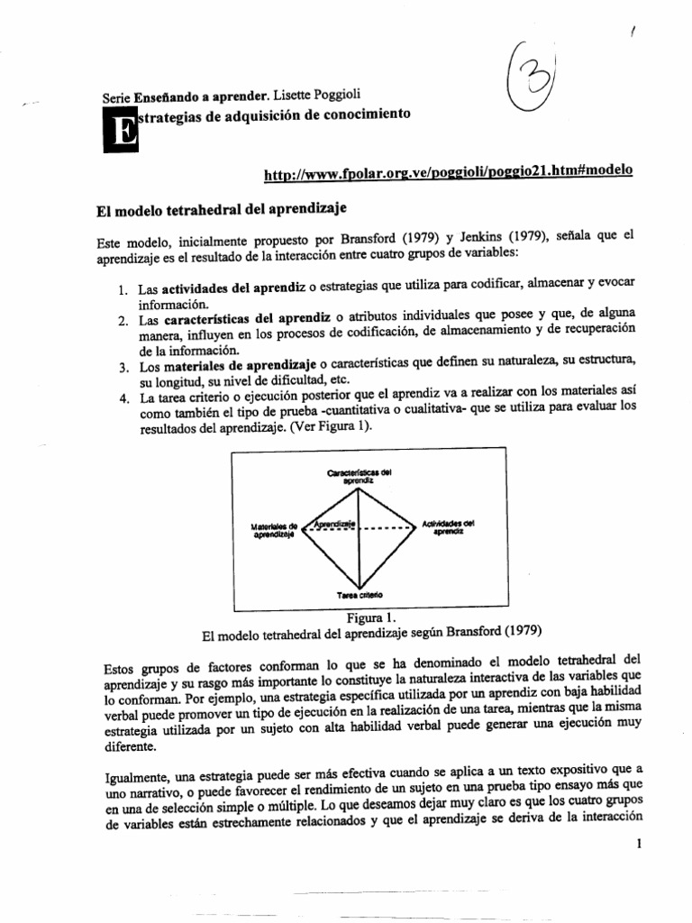 Estrategias de Adquisición de Conocimiento | PDF | Memoria | Aprendizaje