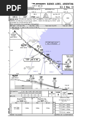 ILS Z Rwy 13 Procedures at Aeroparque | PDF | Avionics | Aircraft