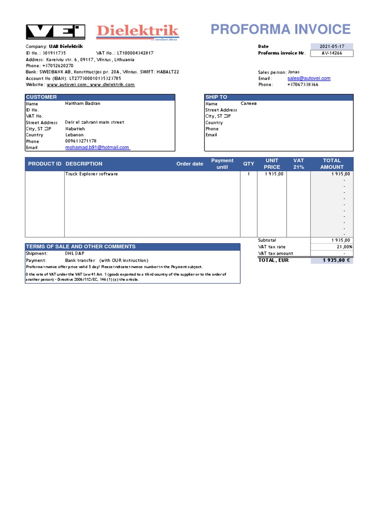 INVOICE AV 14266 Moussa Ahmad Badran 47475225 b78c 4aca A1e7 ...
