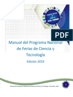 Manual Programa Nacional de Ferias de Ciencia y Tecnología Costa Rica 2019 Vf