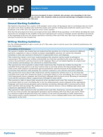 Placement Test - : General Marking Guidelines