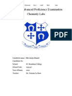 CAPE- Chemistry Labs